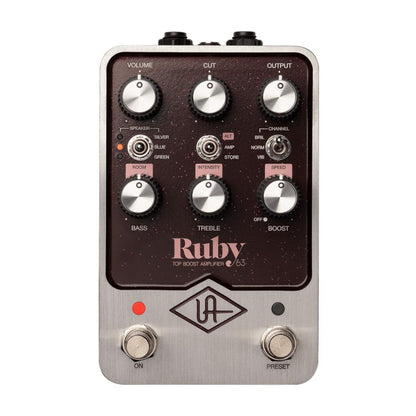 Universal Audio GPMRUBY Pedal UAFX Ruby '63 Boost Amplifier