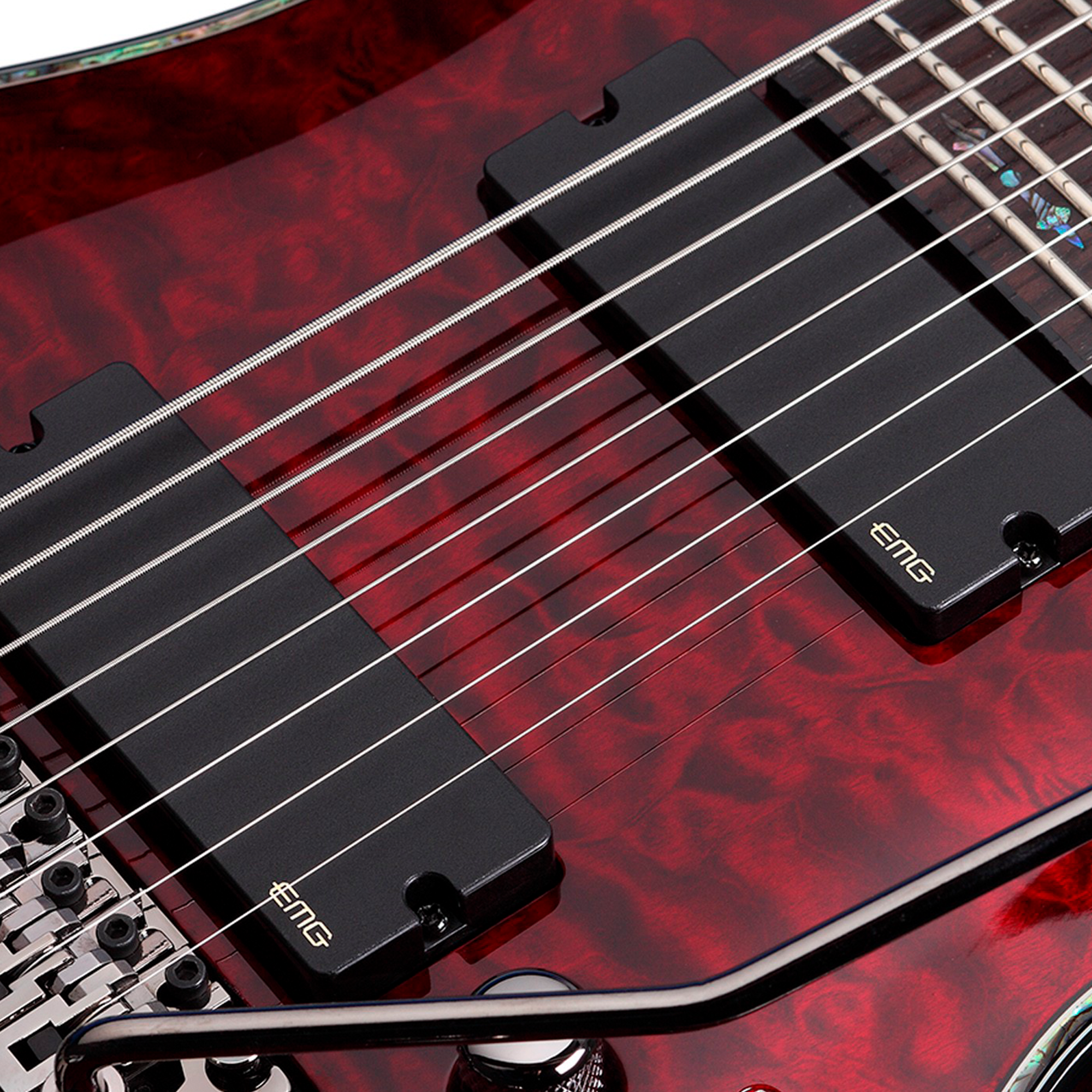 Schecter Hellraiser C-8 FR Black Cherry Guitarra Eléctrica 8 cuerdas FR