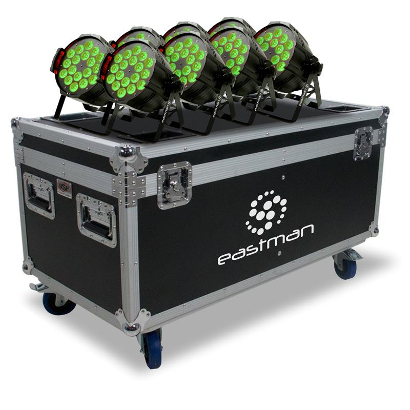 Eastman 8 IGNITE 18 Par LED RGBWAP 18x12W + Flight Case