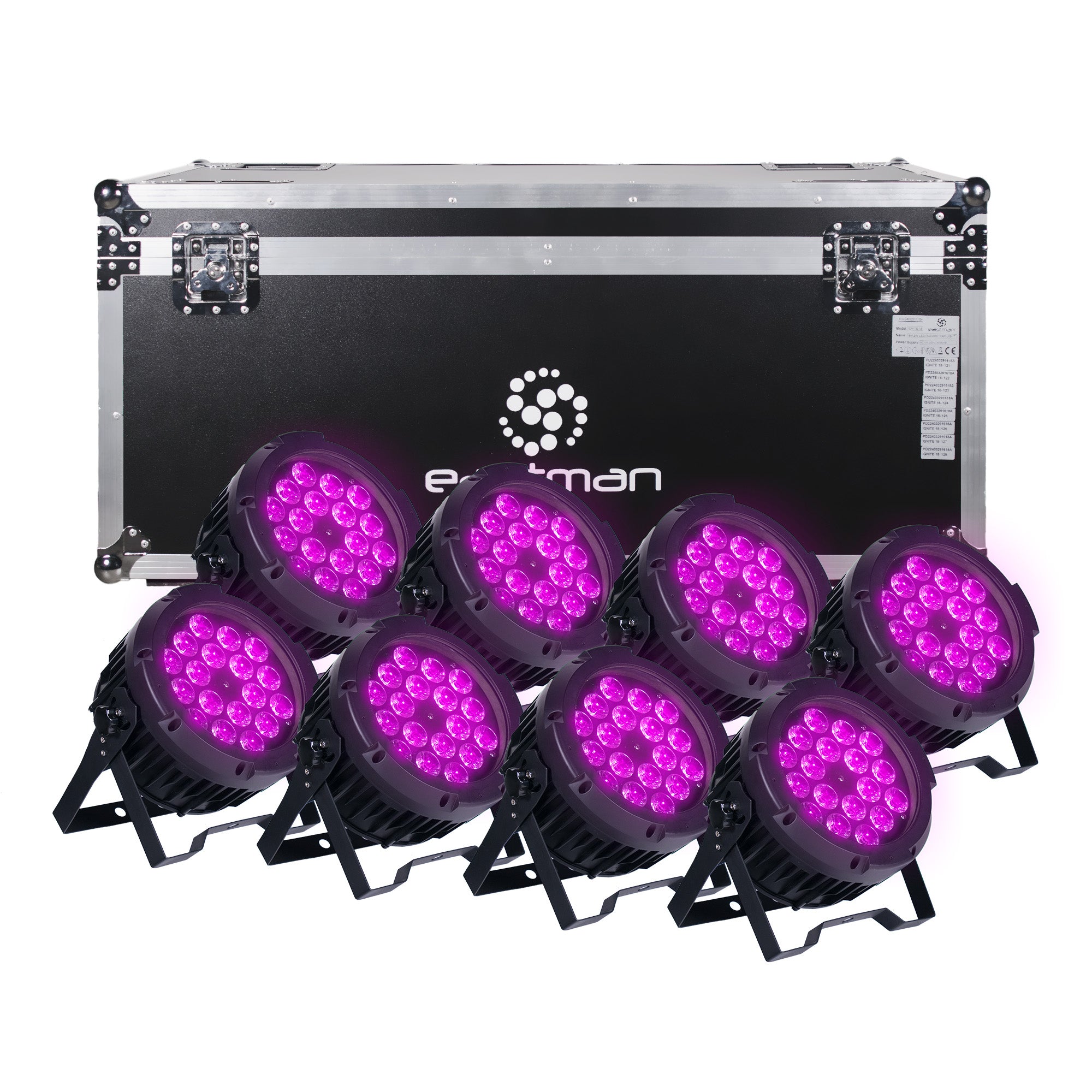 Eastman IGNITE18IP8C Par LED RGBWAUV 18x12W