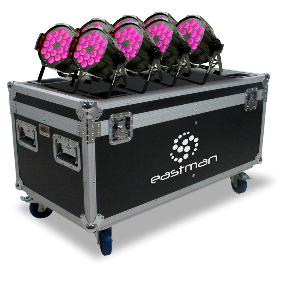 Eastman 8 IGNITE 18 Lite Par LED RGBW 18x10W + Flight Case