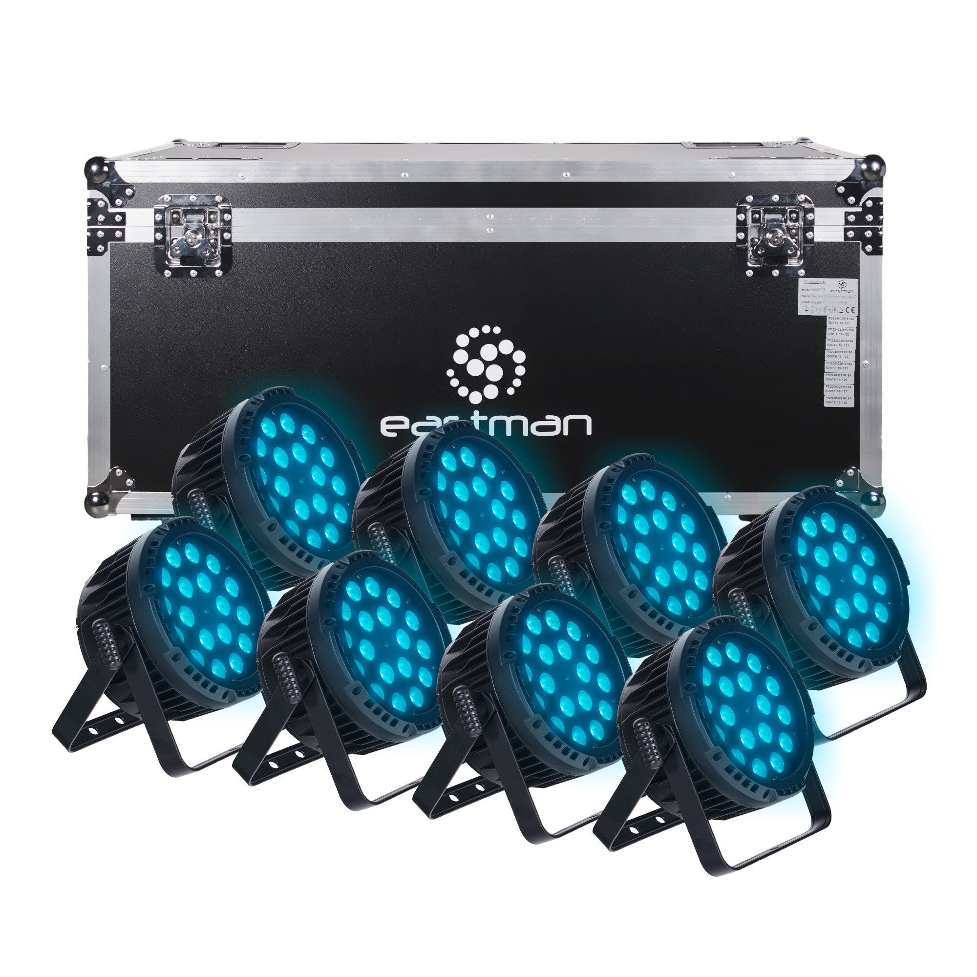 Eastman IGNITE18LF8C Par LED RGBW 18x10W 8 + case