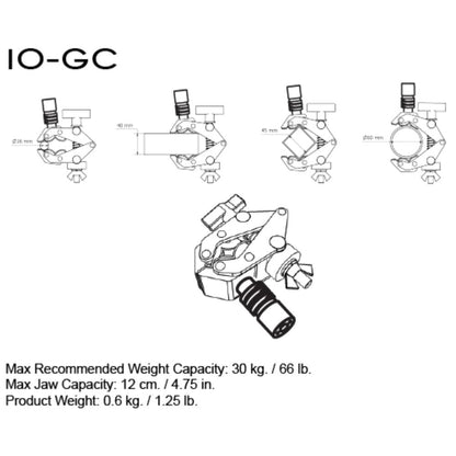 Triad-Orbit iO-GC Clamp Articulado con Sistema iO