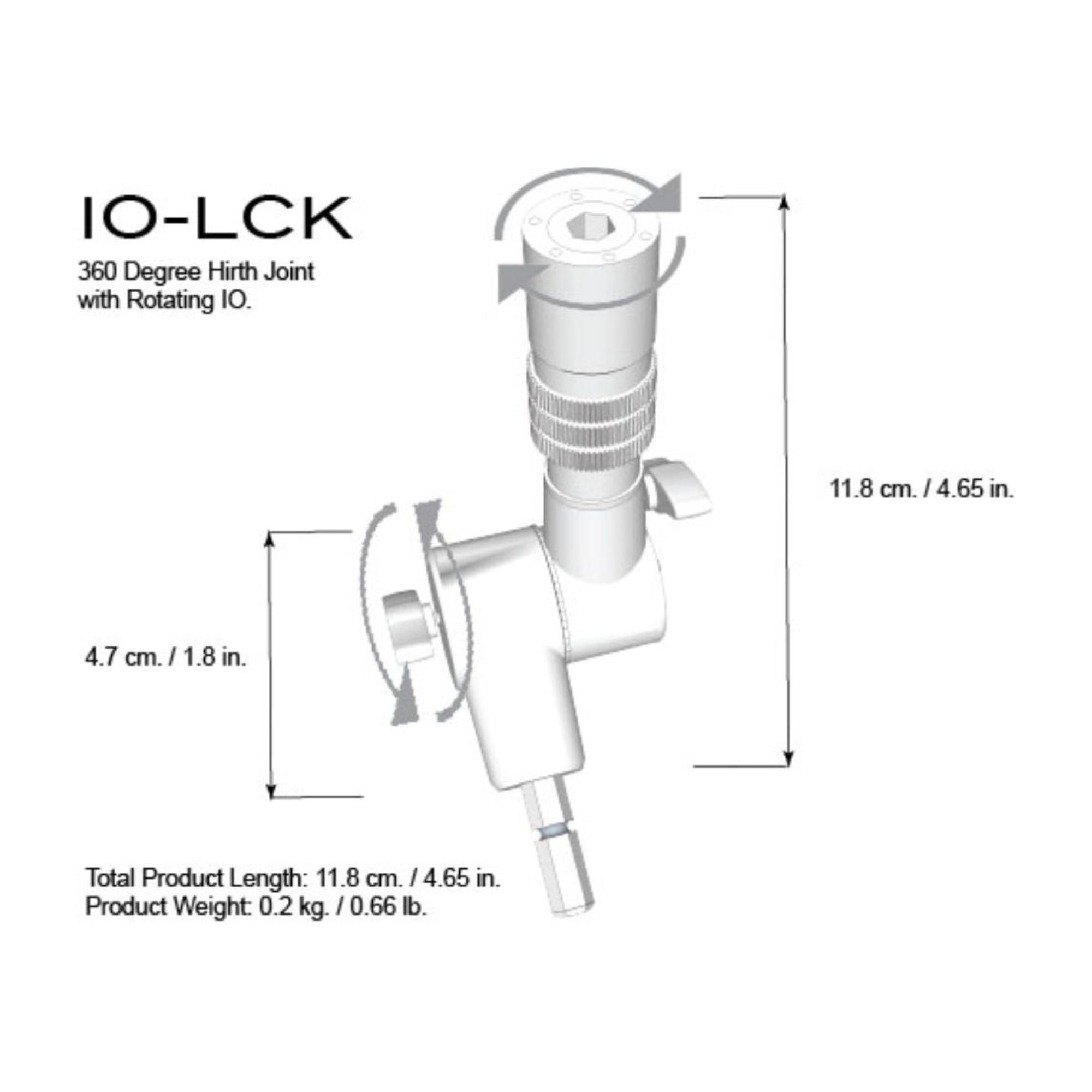 Triad-Orbit iOLCK Adaptador Giratorio con Bloqueo