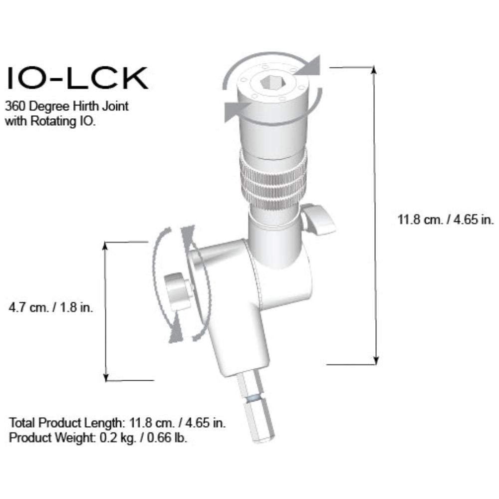 Triad-Orbit iOLCK Adaptador Giratorio con Bloqueo