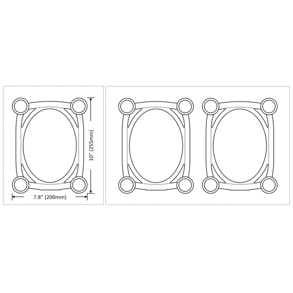 Iso Acoustics ISO-L8R200 Soporte Monitor de Estudio Grande (Par)