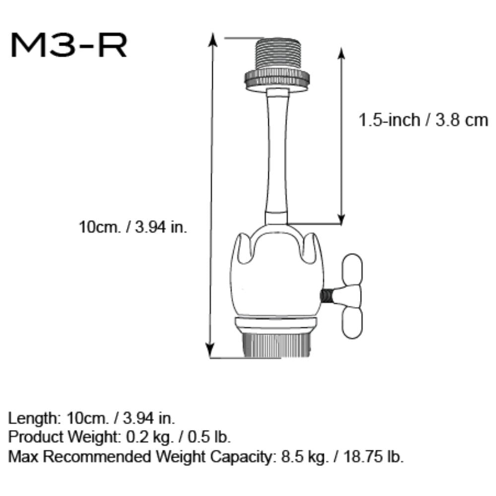 Triad-Orbit M3R Adaptador Universal Micrófono Largo con Suspension Shockmount