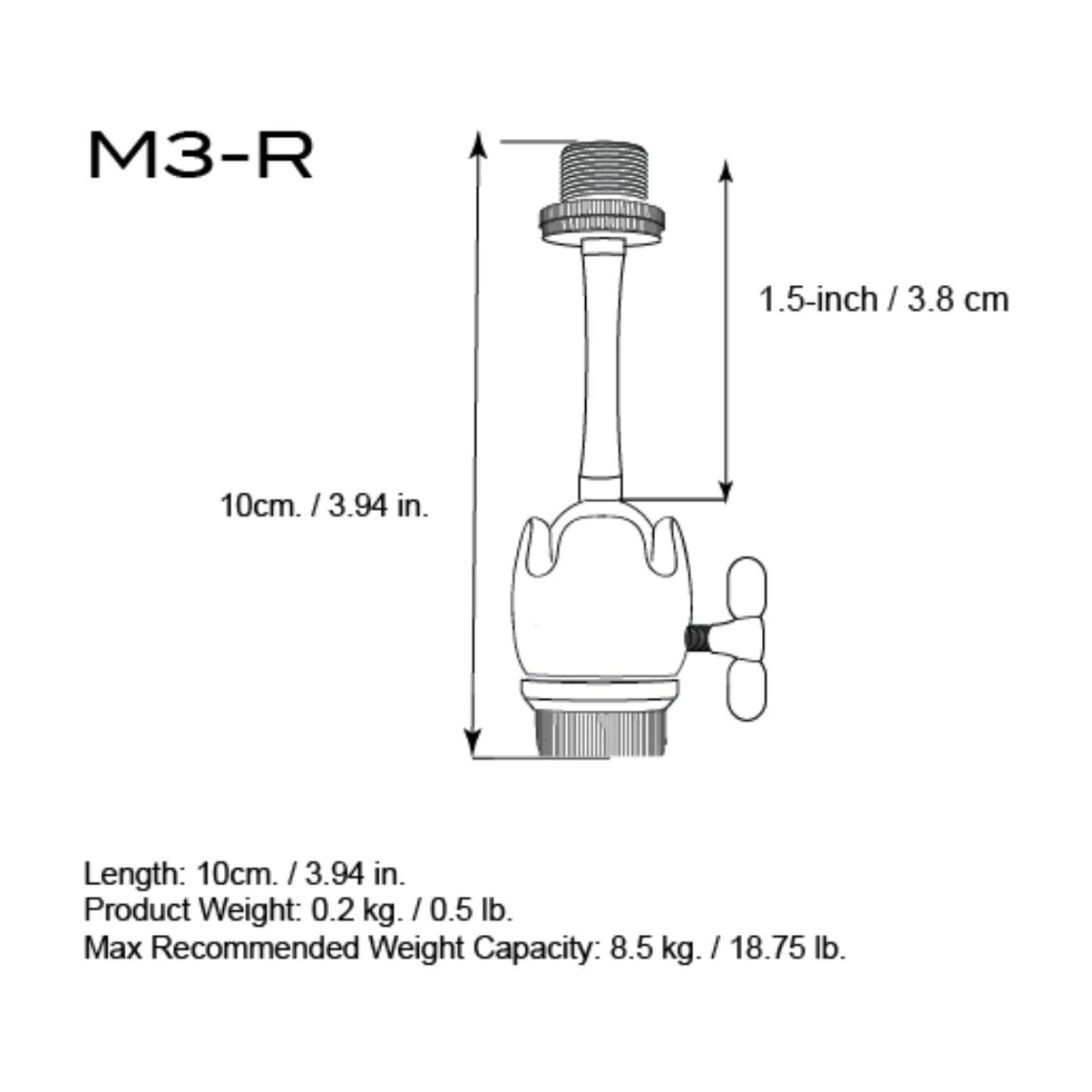 Triad-Orbit M3R Adaptador Universal Micrófono Largo con Suspension Shockmount