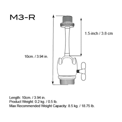 Triad-Orbit M3R Adaptador Universal Micrófono Largo con Suspension Shockmount