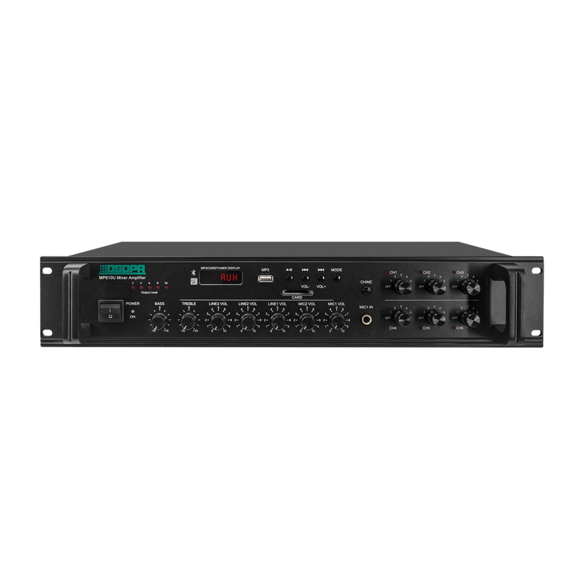 DSPPA MP610U Amplificador de Línea 250W de 6 Zonas
