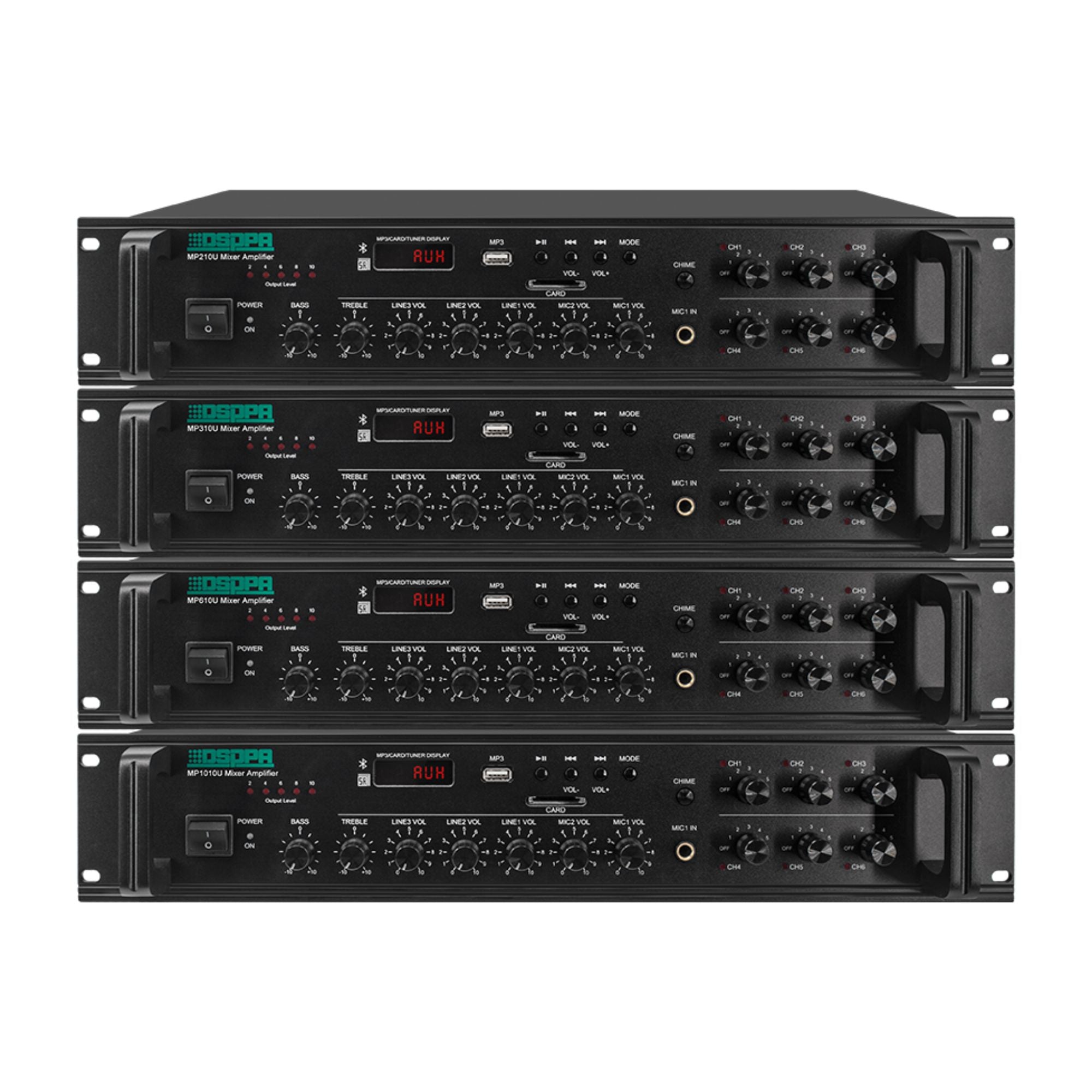 DSPPA MP610U Amplificador de Línea 250W de 6 Zonas