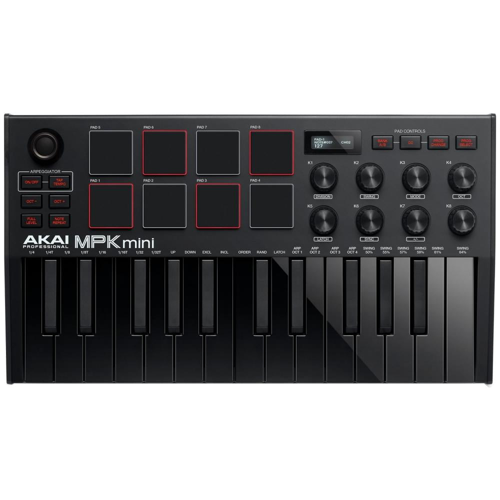 Akai MPK Mini Black MK3 Controlador MIDI - USB 25 teclas