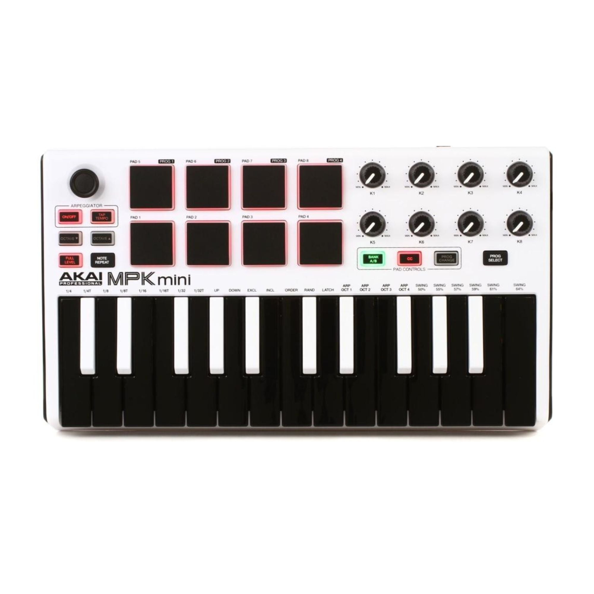 Akai MPK Mini White MK3 Controlador 25 teclas
