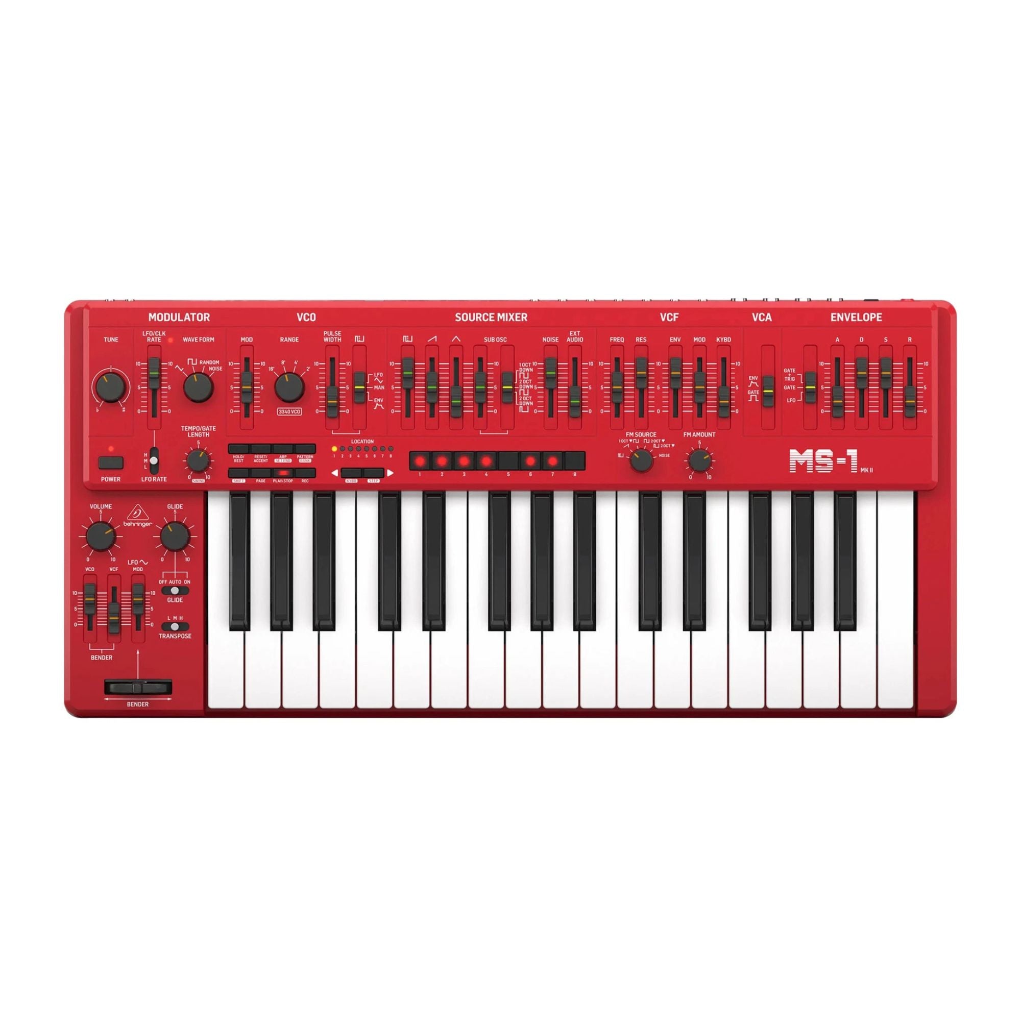 Behringer MS-101 RD Sintetizador Analogo 32 Teclas