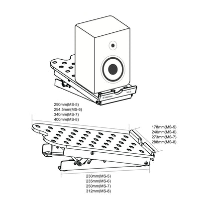 Alctron MS-5 Soporte Aislante para Monitor de Estudio