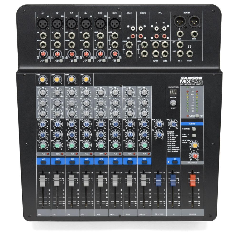 Samson MXP144FX Mezclador Análogo 14 Canales y USB MixPad