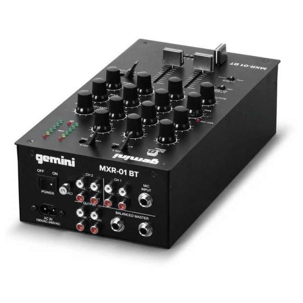 Gemini MXR-01BT Mezclador DJ 2 Canales con Bluetooth