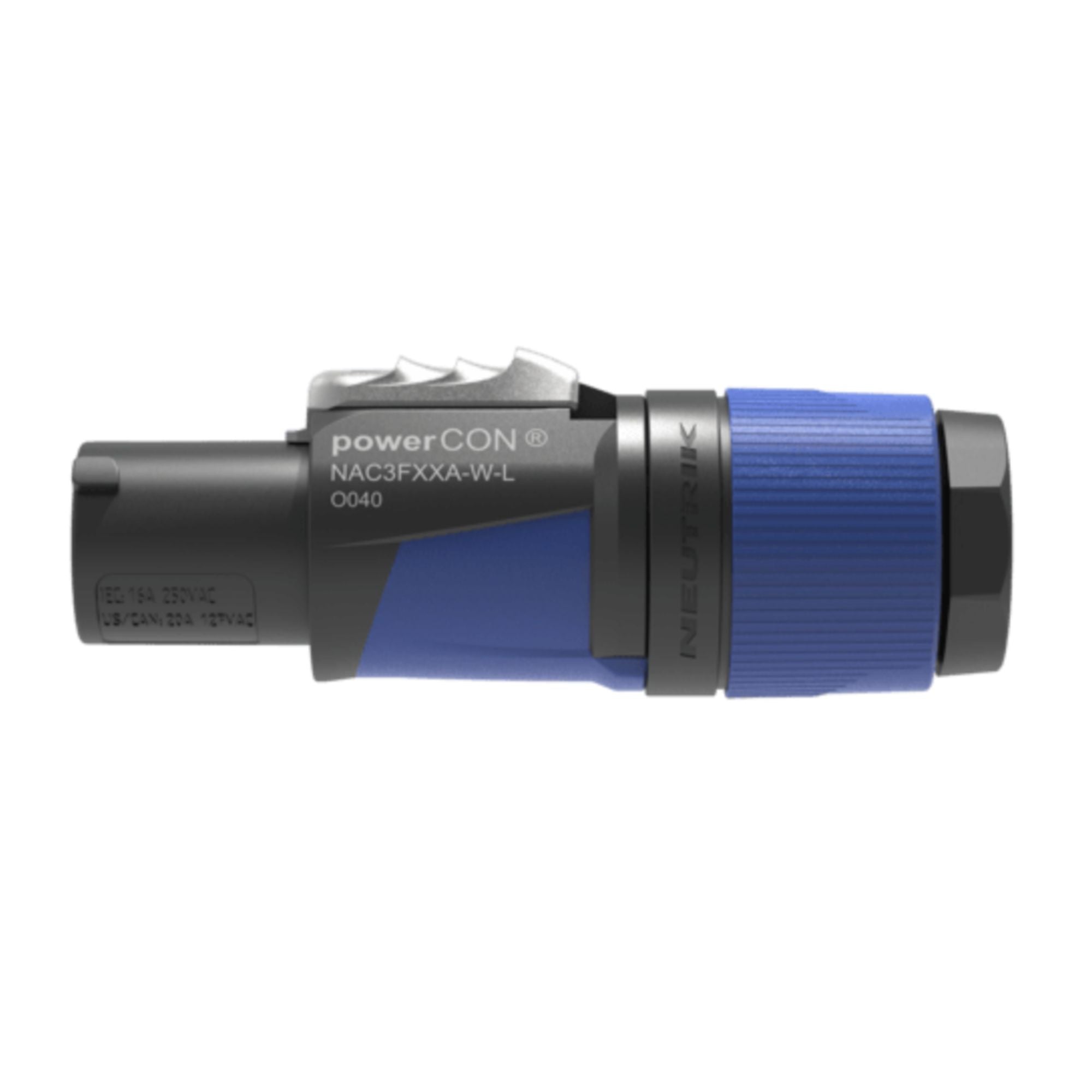 Neutrik NAC3FXXA-W-L Cable PowerCon Azul 10-16 mm – Promusic