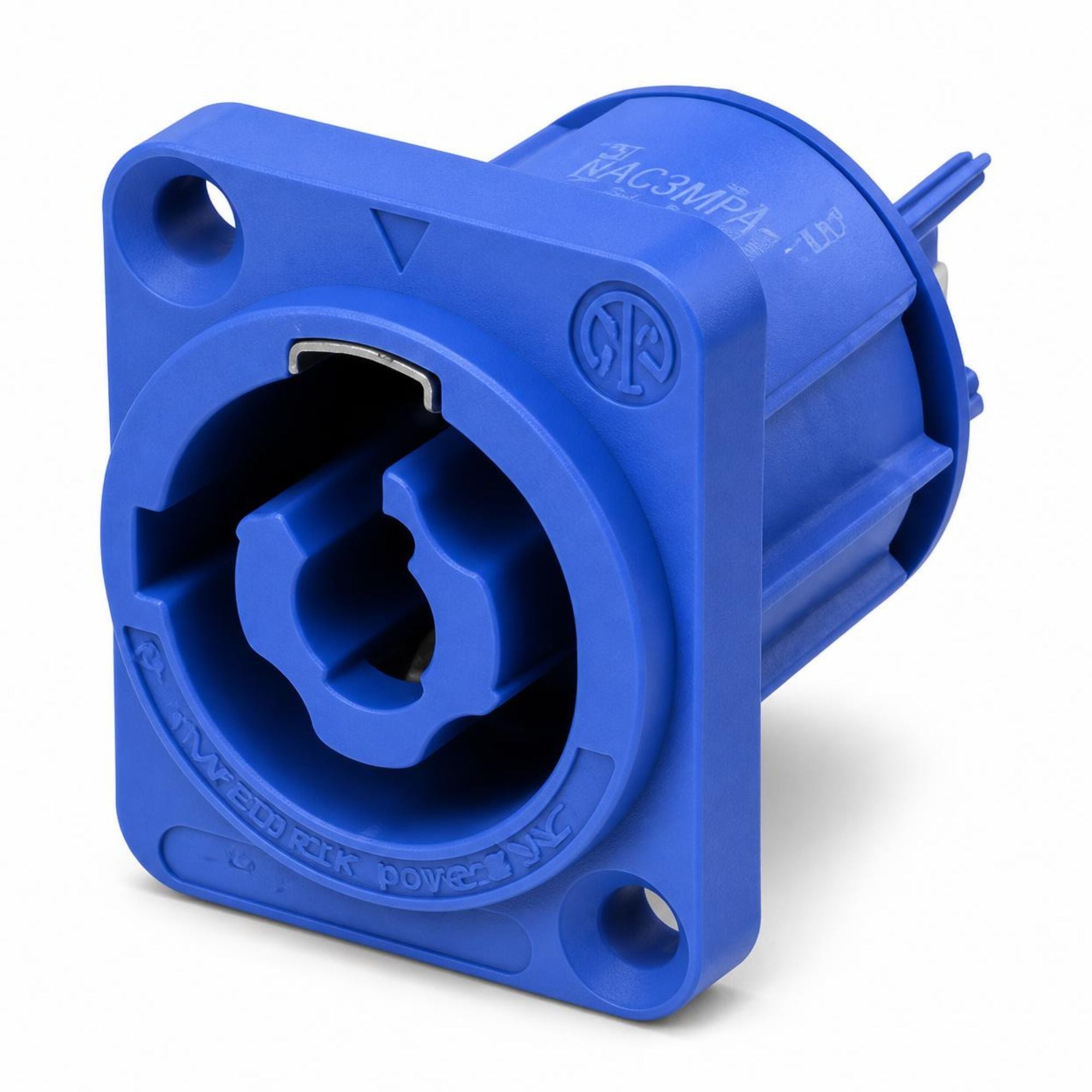 Neutrik NAC3MPXXA Conector PowerCON Chasis Hembra 250V 20A Azul