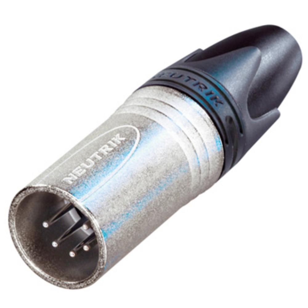Neutrik NC5MXX Conector XLR Macho Volante 5 Pines Niquelado