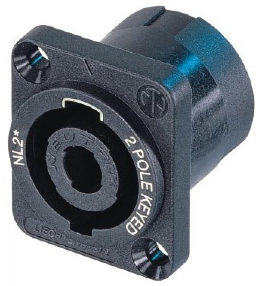 Neutrik NL2MP Conector Speakon Chasis Cuadrado 2 Polos