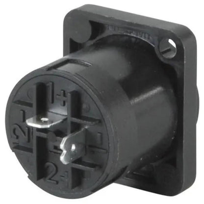 Neutrik NL2MP Conector Speakon Chasis Cuadrado 2 Polos