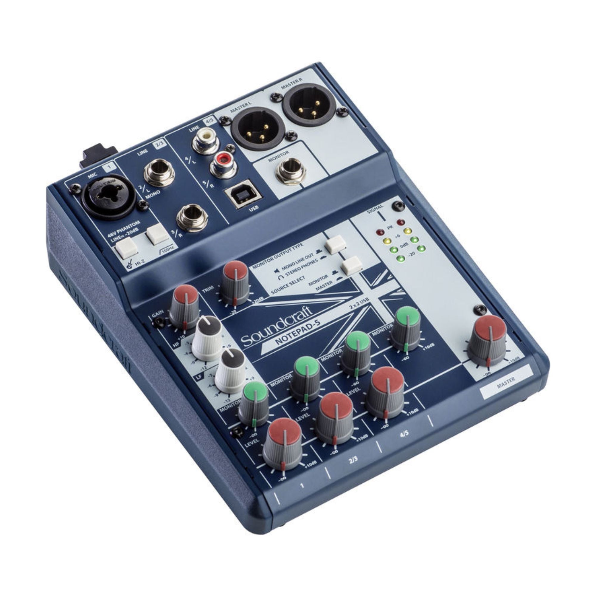 Soundcraft Notepad-5 Mezclador Análogo 5 Canales con Interfaz USB