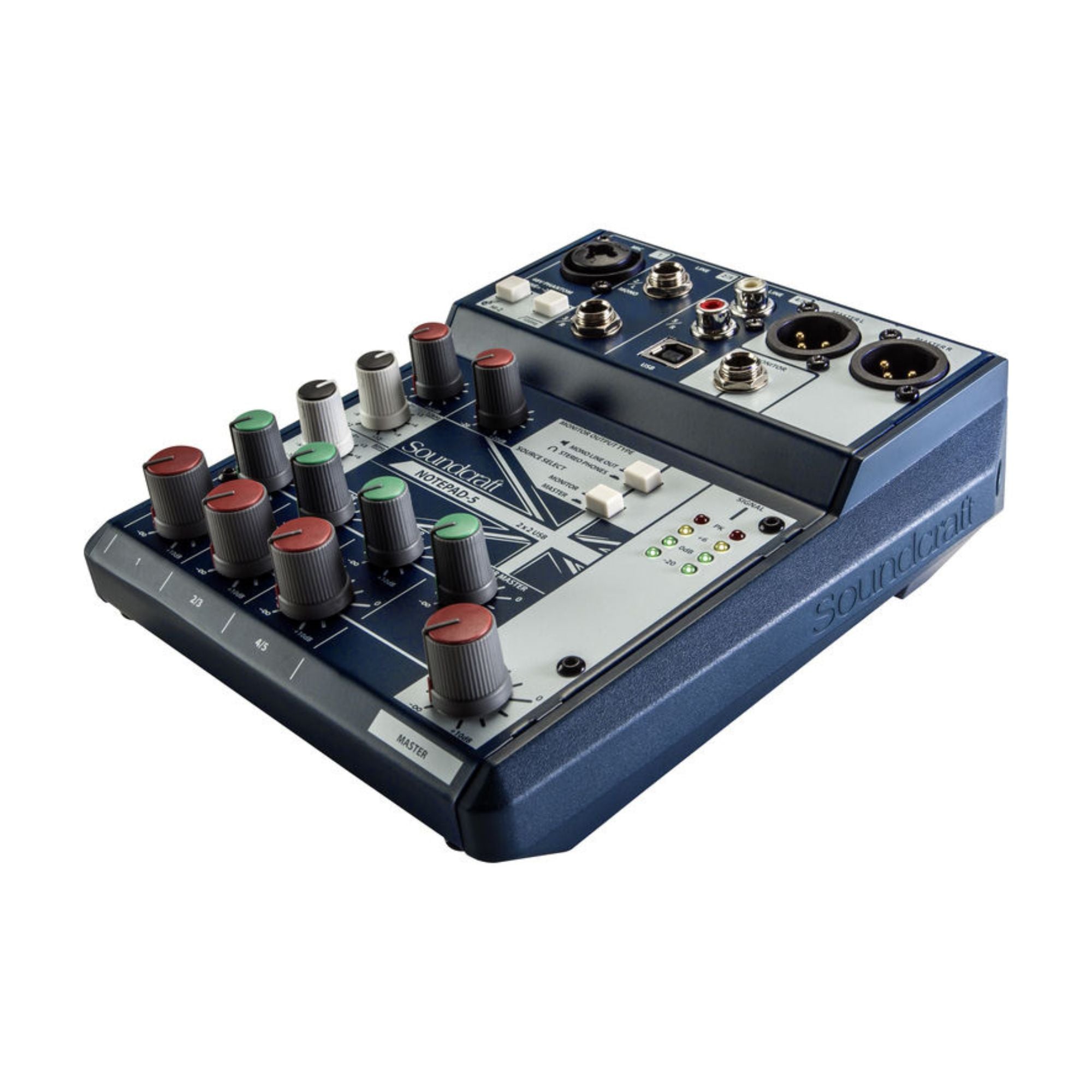 Soundcraft Notepad-5 Mezclador Análogo 5 Canales con Interfaz USB