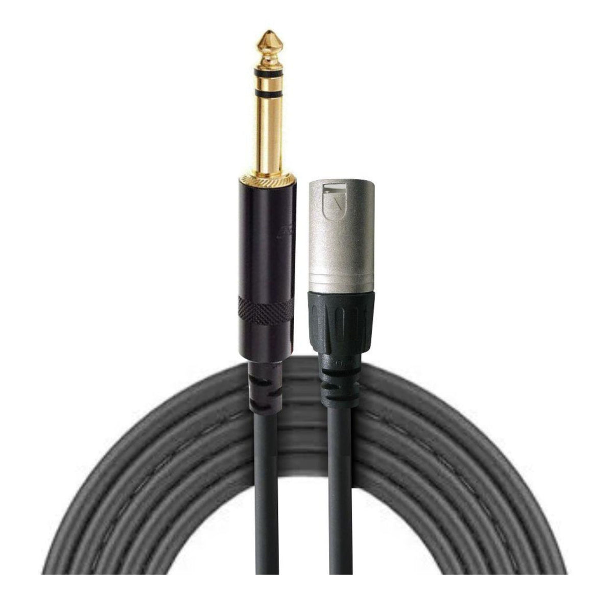 Rean Conector XLR Macho a Plug 1/4 TRS - 1.5mts
