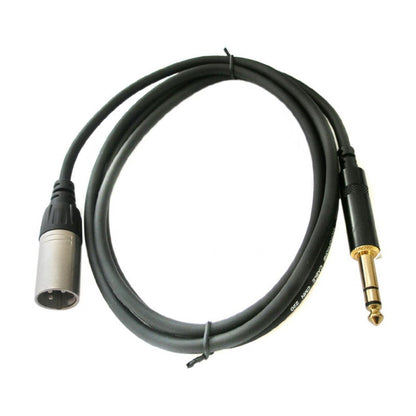 Rean Conector XLR Macho a Plug 1/4 TRS - 1.5mts