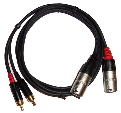 Rean NRA0110015 Cable XLR Macho a RCA - 1.5mts