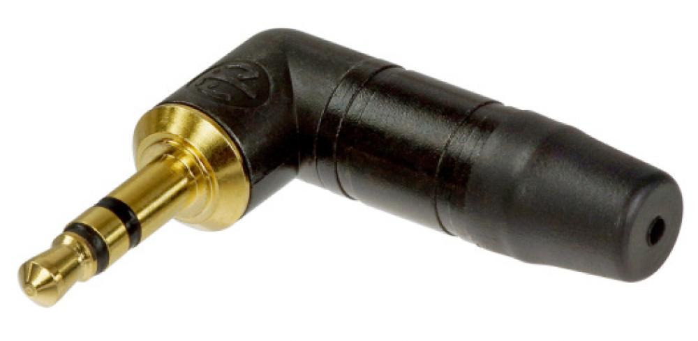 Neutrik NTP3RC-B Conector Mini Plug 3,5 mm TRS Estéreo en Ángulo Recto Negro