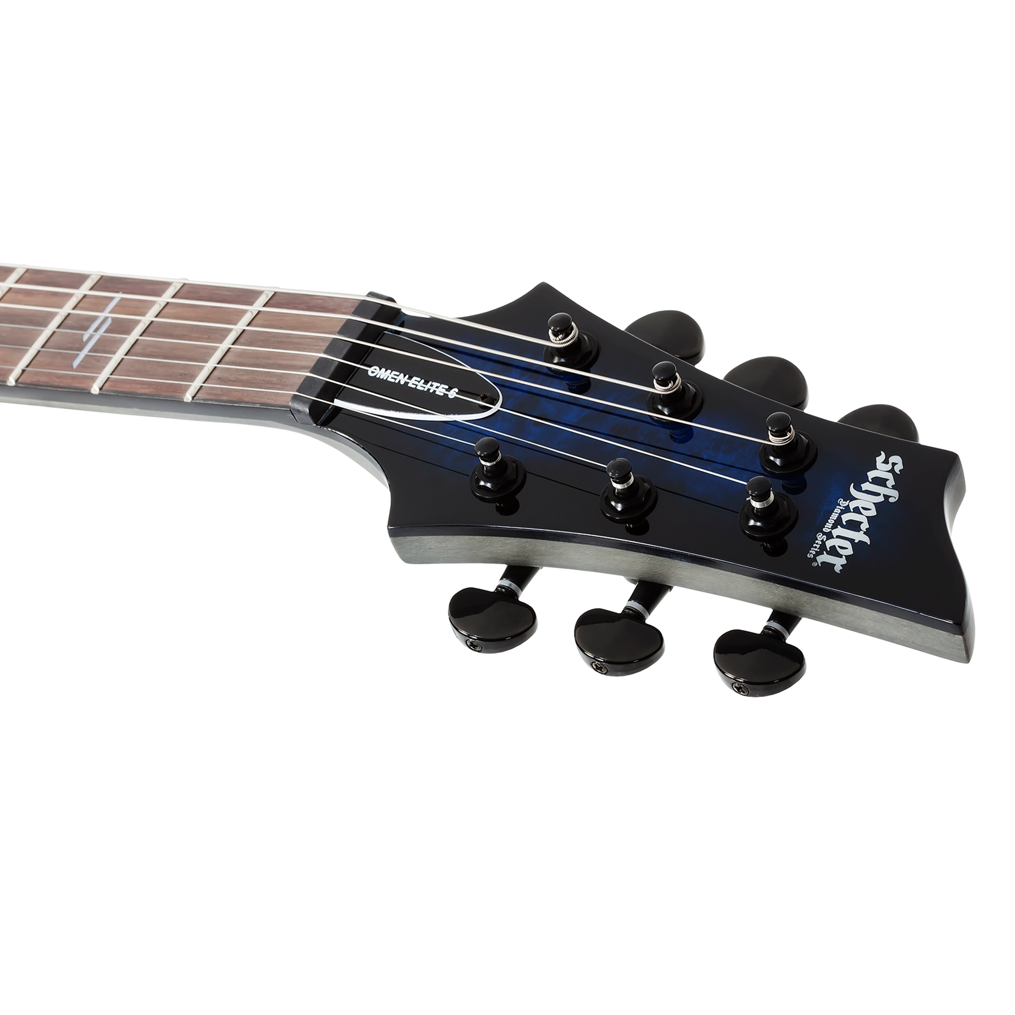 Schecter Omen Elite-6 See Thru Blue Burst Guitarra Eléctrica 6 cuerdas