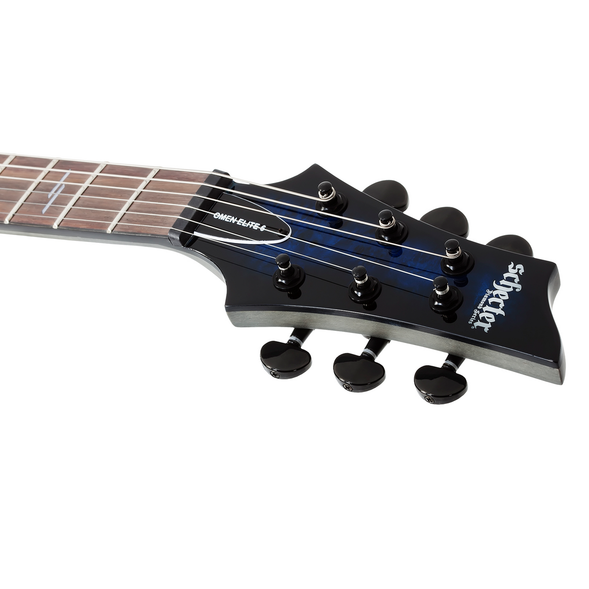 Schecter Omen Elite-6 See-Thru Blue Burst Guitarra Eléctrica 6 Cuerdas
