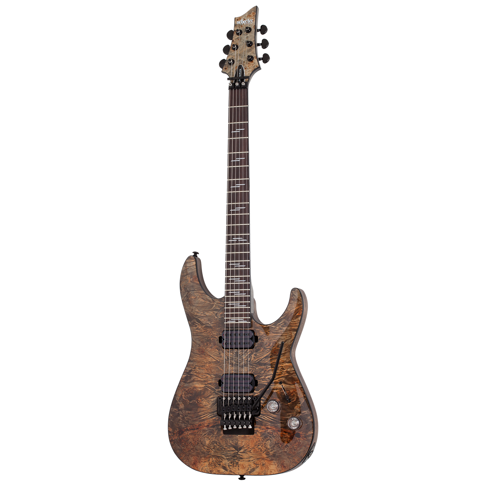 Schecter Omen Elite-6 FR Charcoal Guitarra Eléctrica 6 cuerdas FR