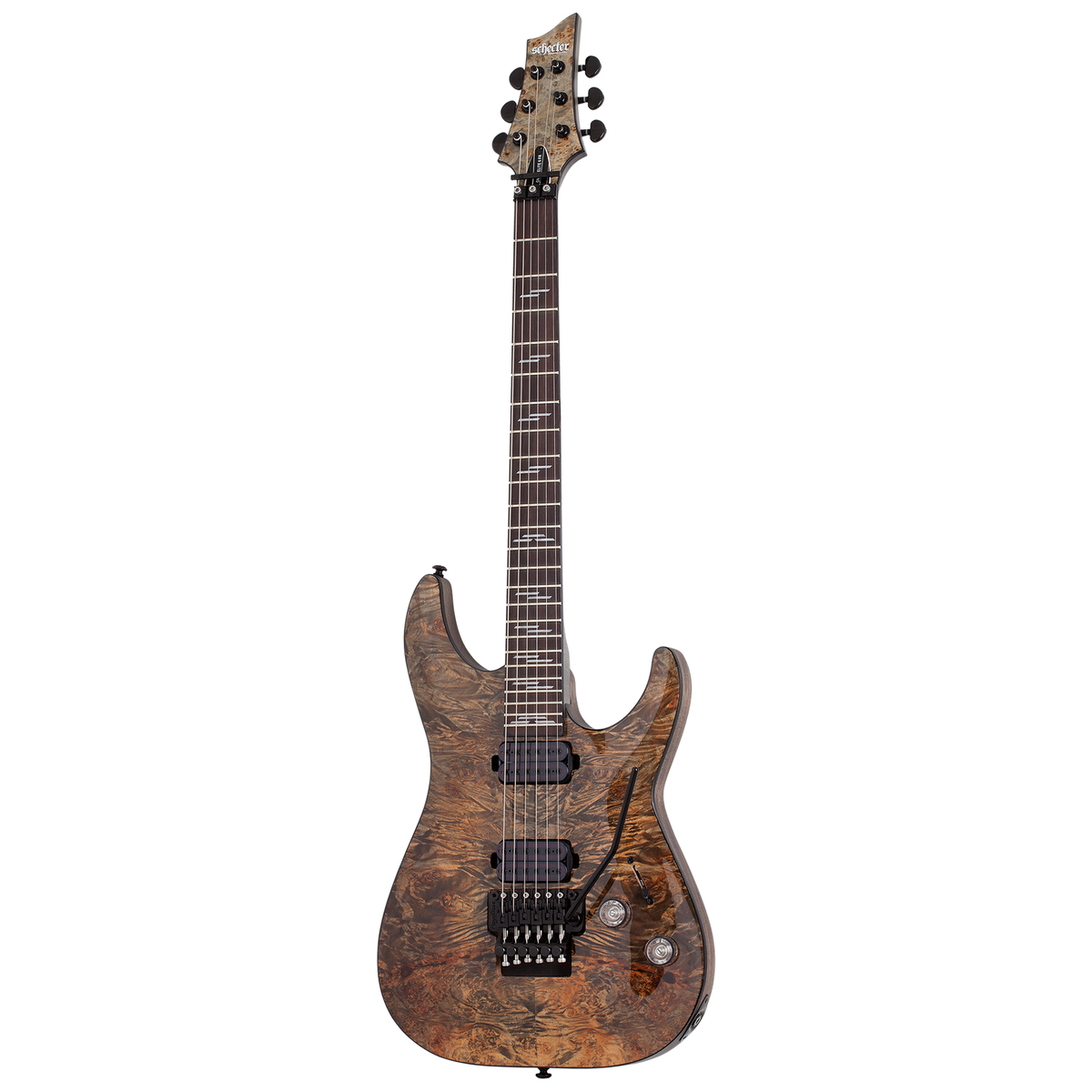 Schecter Omen Elite-6 FR Charcoal Guitarra Eléctrica 6 Cuerdas