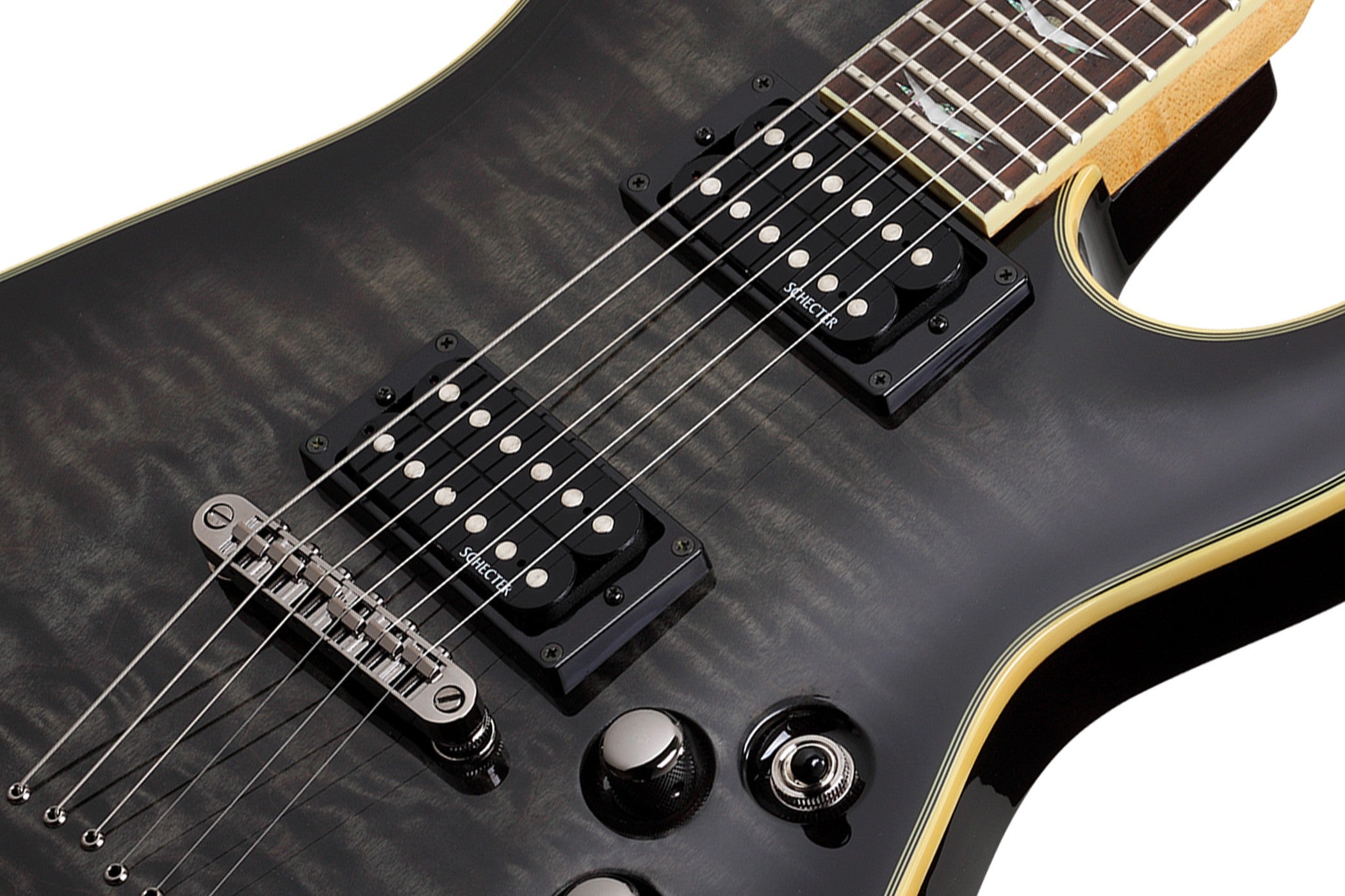 Schecter Omen Extreme-6 See-Thru Black Guitarra Eléctrica 6 cuerdas