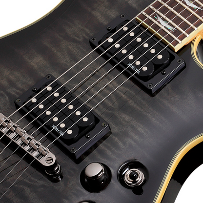 Schecter Omen Extreme-6 See-Thru Black Guitarra Eléctrica 6 cuerdas