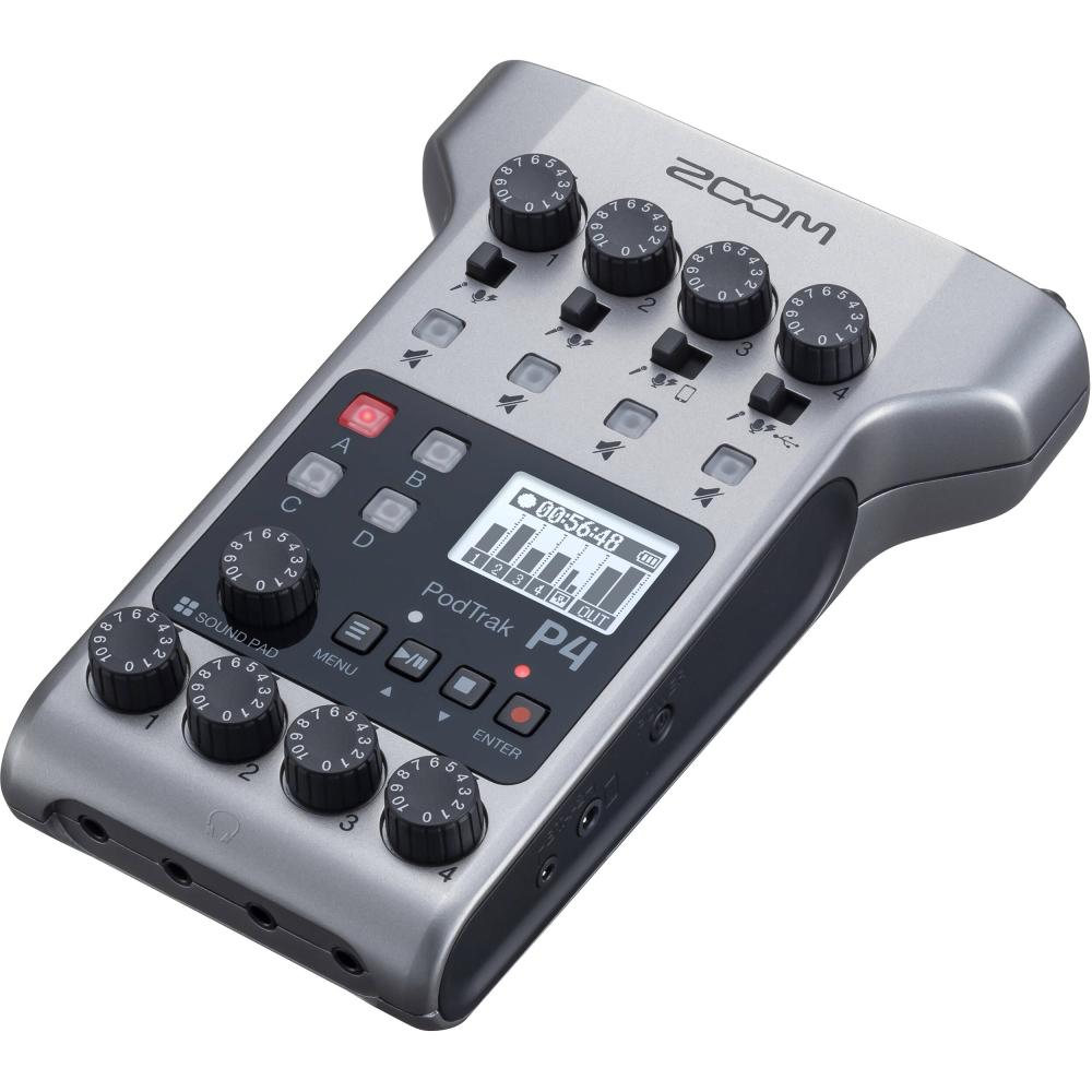 Zoom P4Z PodTrak Grabadora Podcaster Multitrack