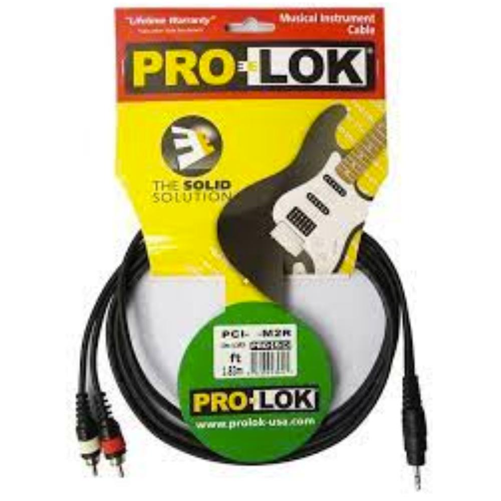 Pro-Lok PCI10M2R Cable Mini Plug TRS a RCA