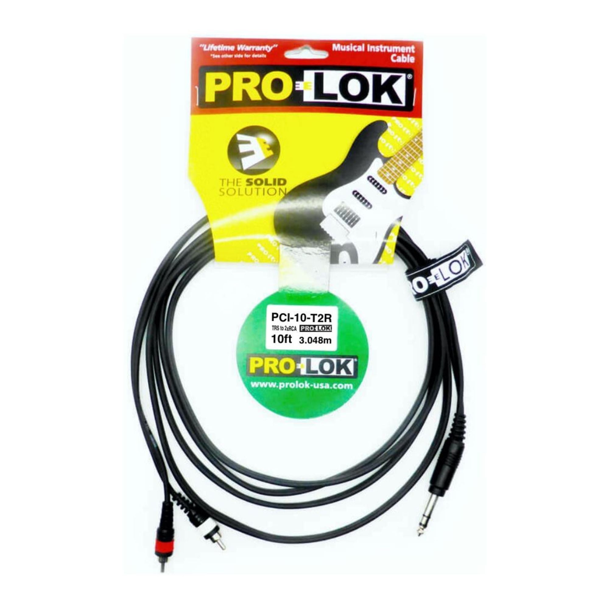 Pro-Lok Cable Plug 1/4 TRS a RCA - 3mts