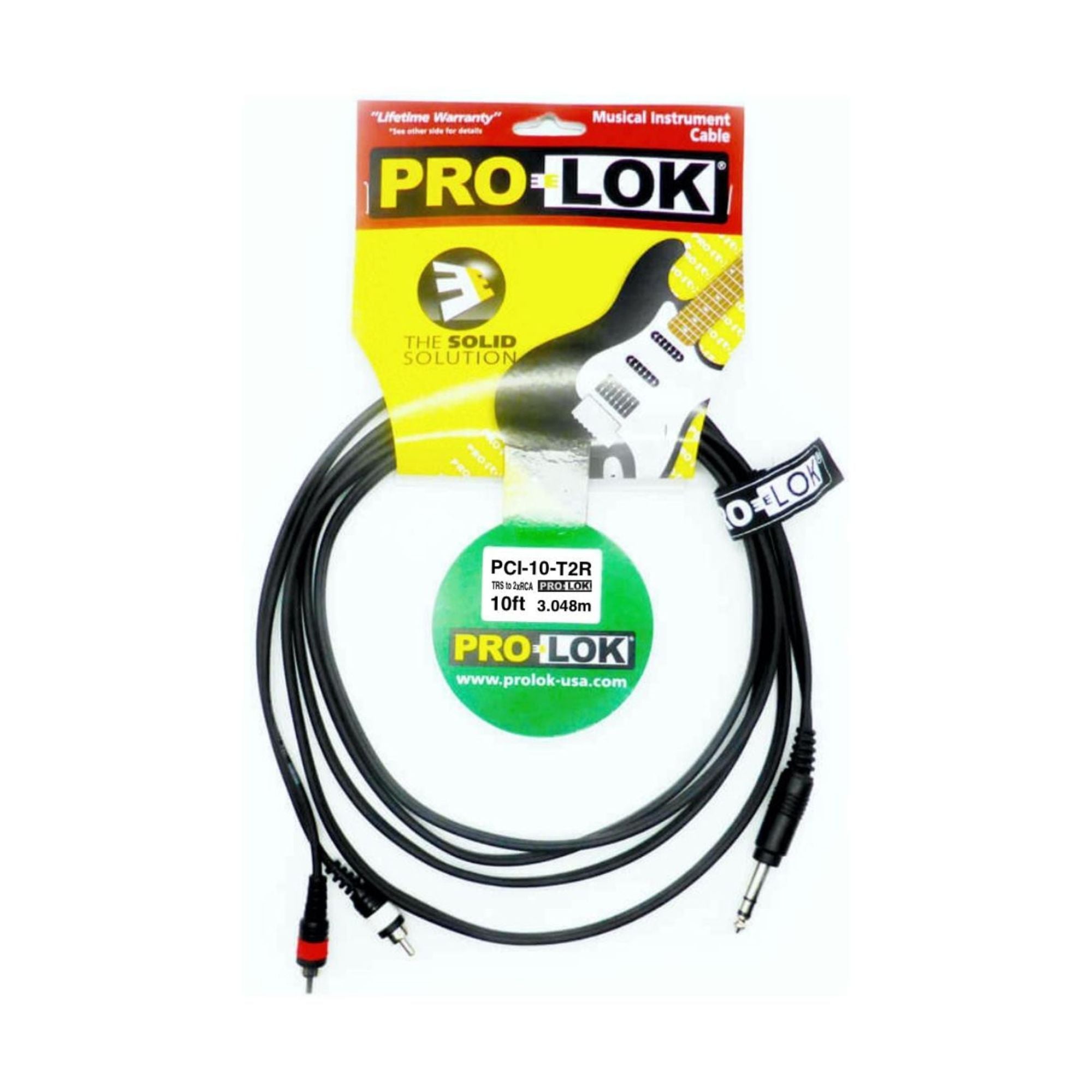 Pro-Lok Cable 2 Plug 1/4 TS a 1 Plug 1/4 TRS - 0,9mts