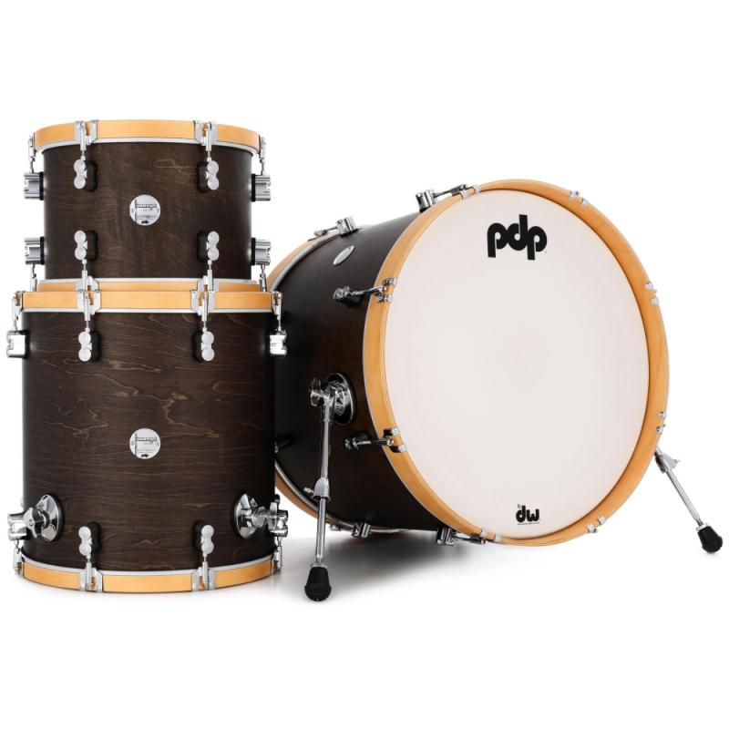 PDP PDCC2013WN Batería Acústica Concept Maple Shellpack 3 Piezas Oxwalnut