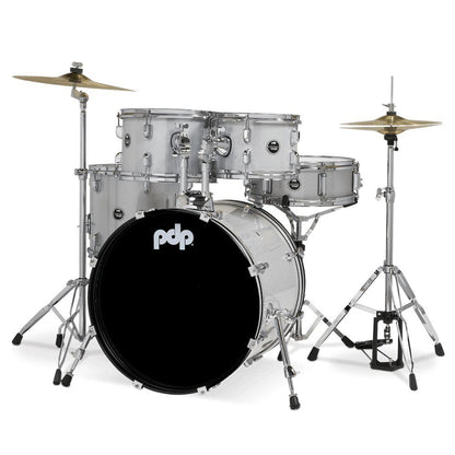 PDP PDCE2215KTDW Batería Acústica Center Stage Diamondwhite Sparkle 5Pcs