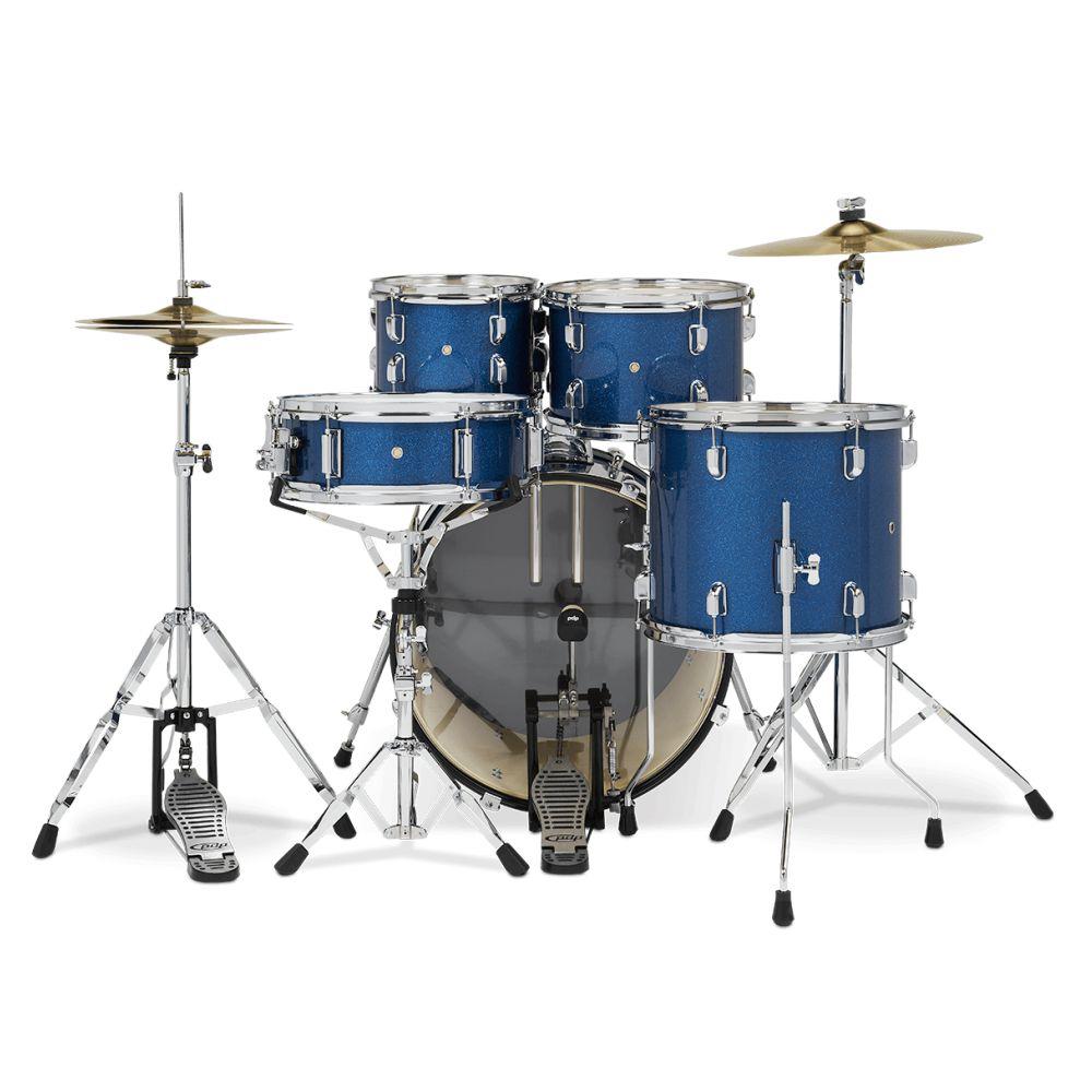 PDP PDCE2215KTRB Batería Acústica Center Stage Royal Blue Sparkle 5Pcs