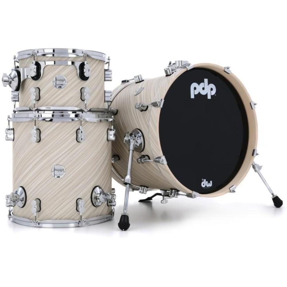 PDP PDCM18BPTI Batería Acústica Concept Maple Bopkit Twisted Ivory 3Pcs