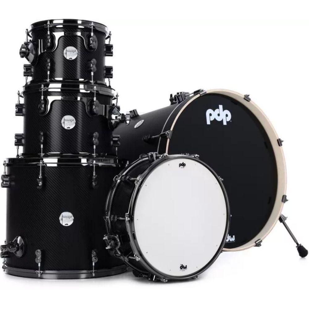 PDP PDCM2215CF Batería Acústica Concept Maple Carbon Fiber 5Pcs