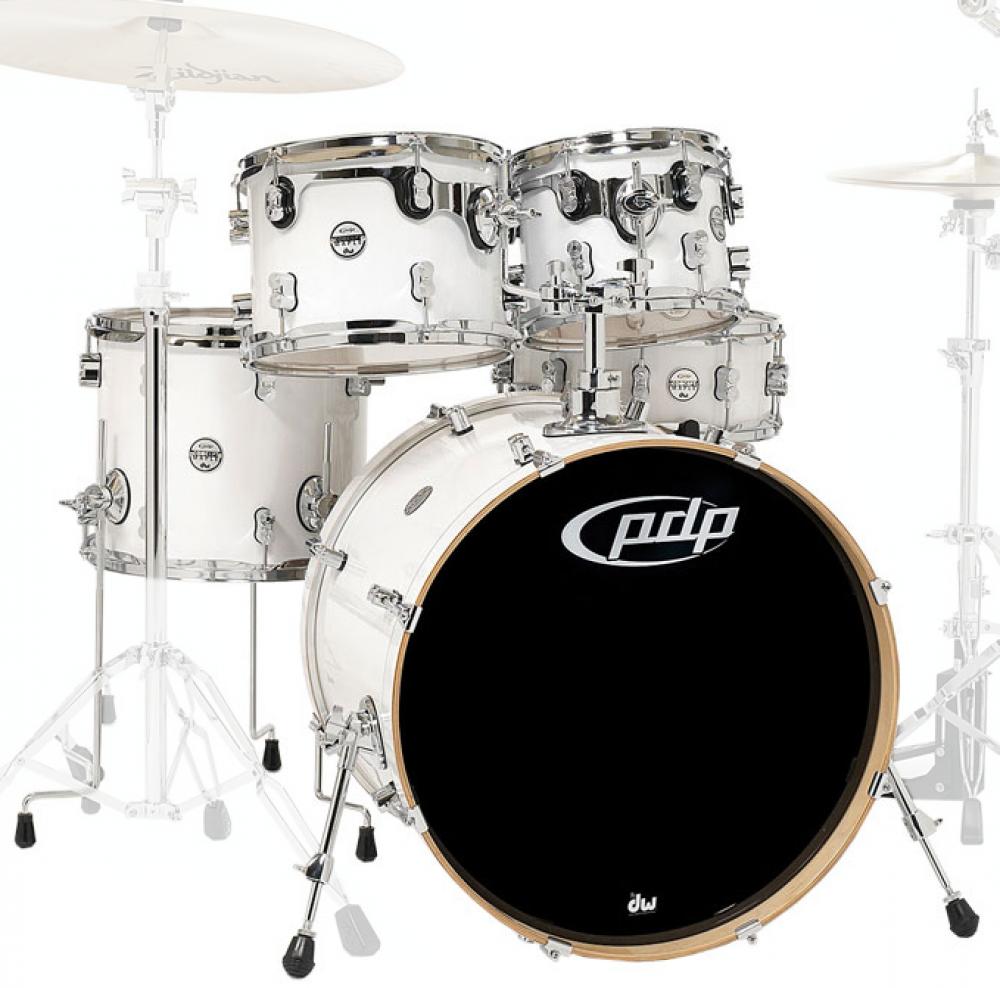 PDP PDCM2215PW Batería Acústica Concept Maple Pearlescentwhite 5Pcs