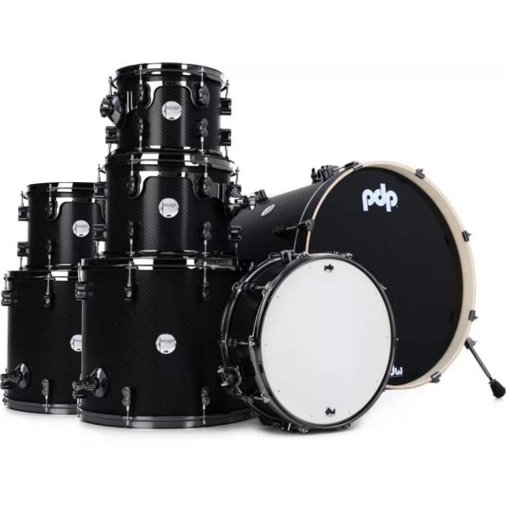 PDP PDCM2217CF Batería Acústica Concept Maple Carbon Fiber 7Pcs