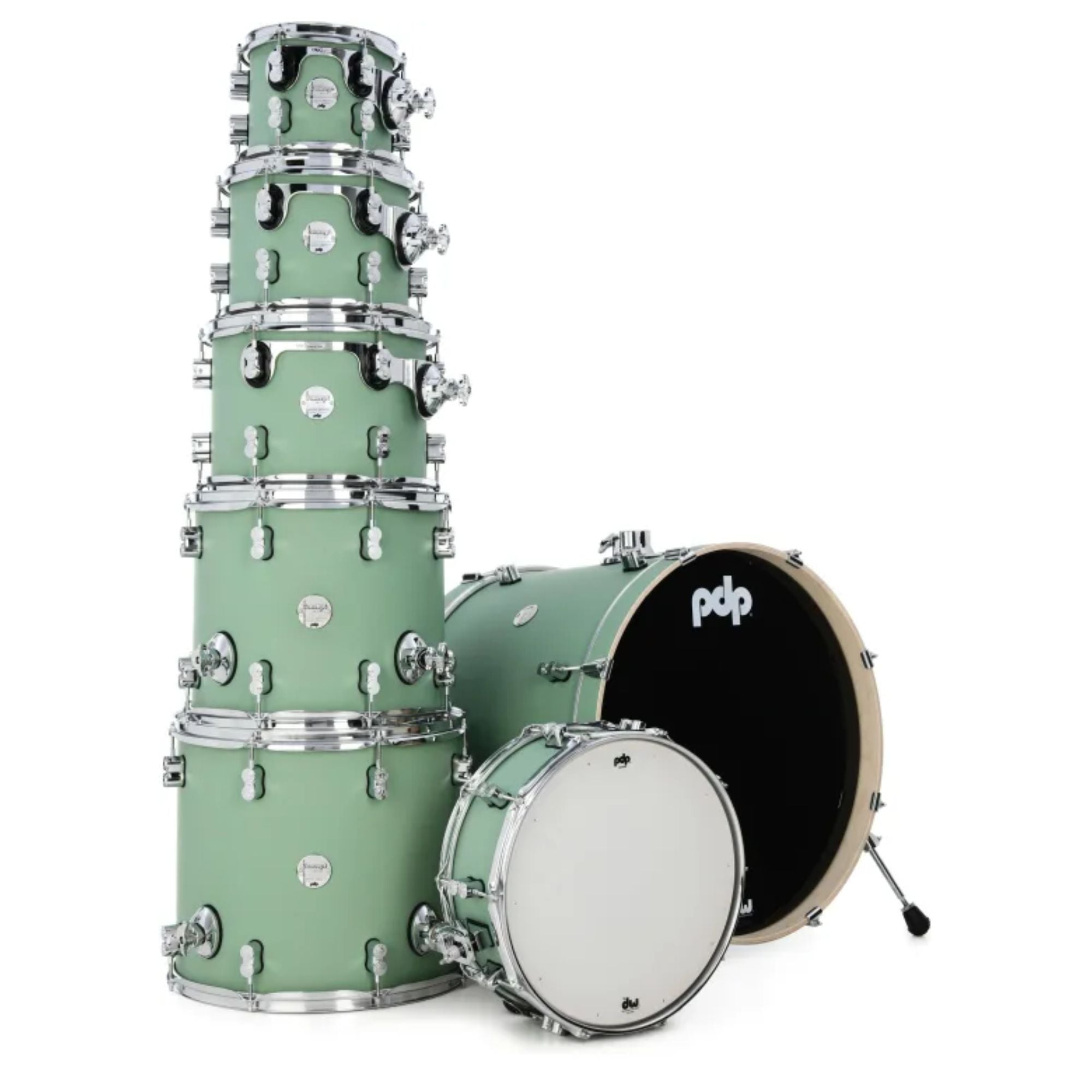 PDP Shellpack Concept Series Maple 7Pcs Satin Seafoam